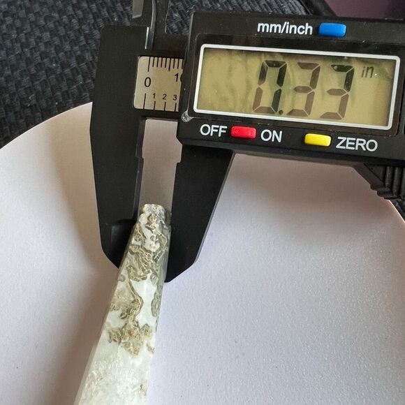 Moss Agate Crystal‎ Meditation Wand (#7) - Picture 7 of 10